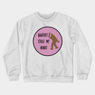 Bigfoot Stole My Heart Lilac Crewneck Sweatshirt